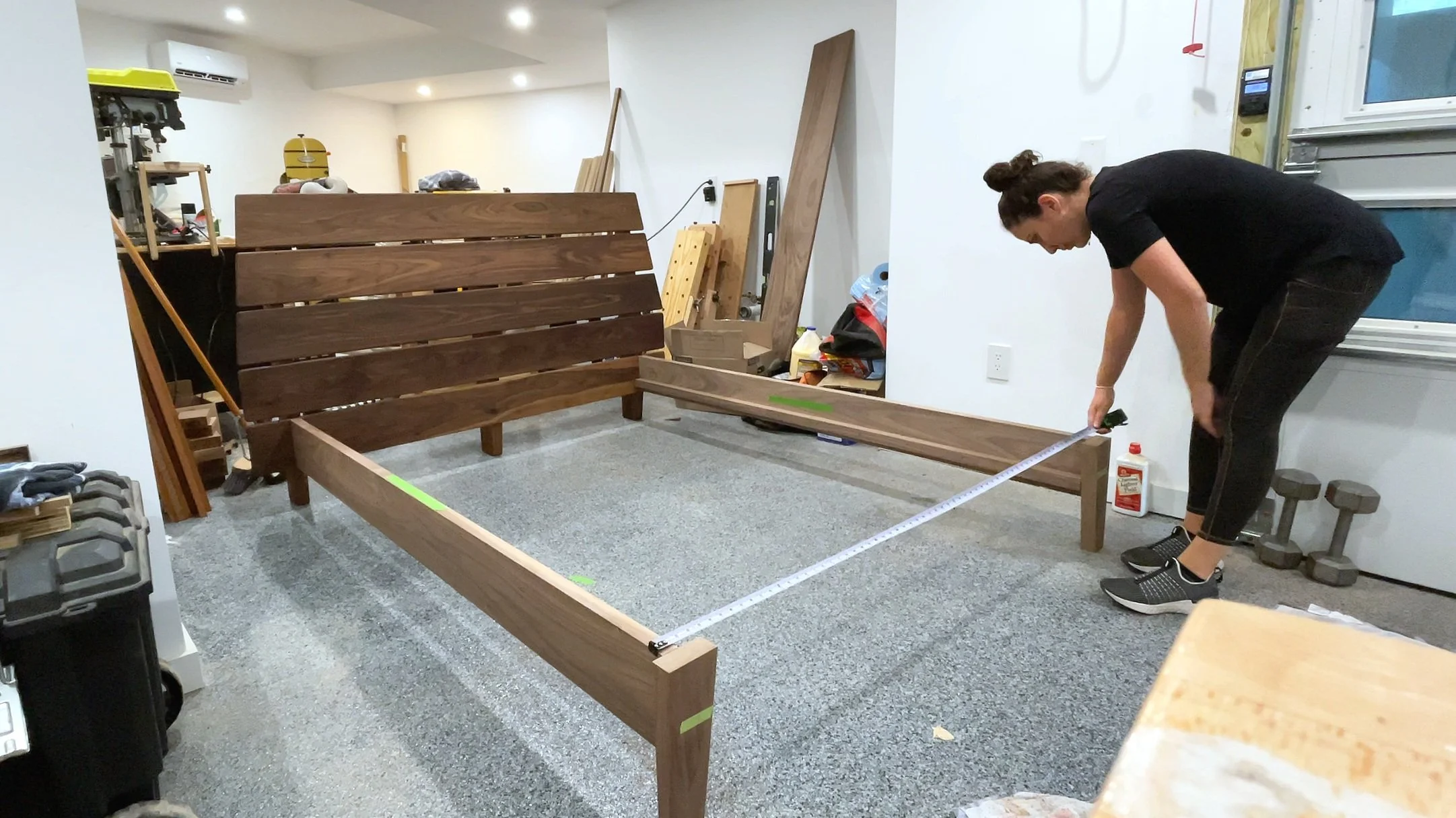 Modern Slat Bed 3x3 Custom
